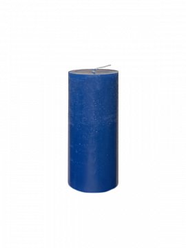 Свеча пеньковая цветная синяя 60*145 мм